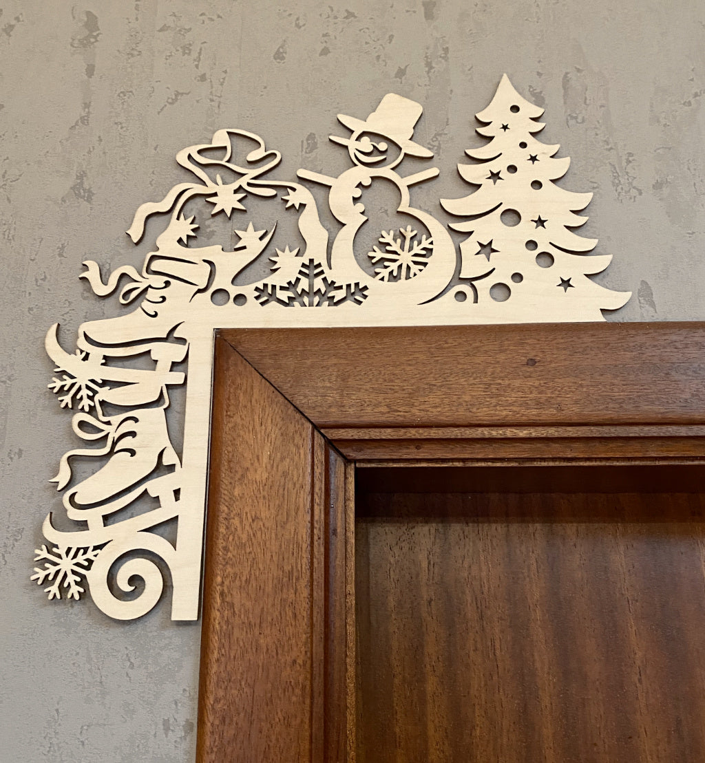 deurdecoratie kerst front view
