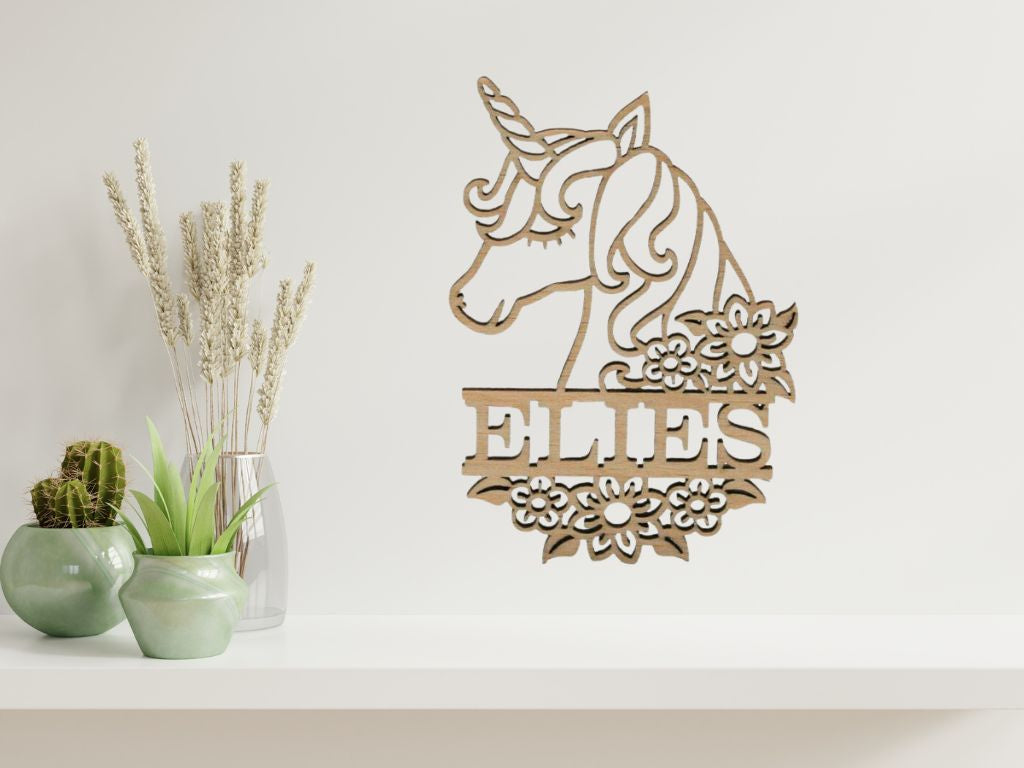 dieren thema decoratie met naam front view