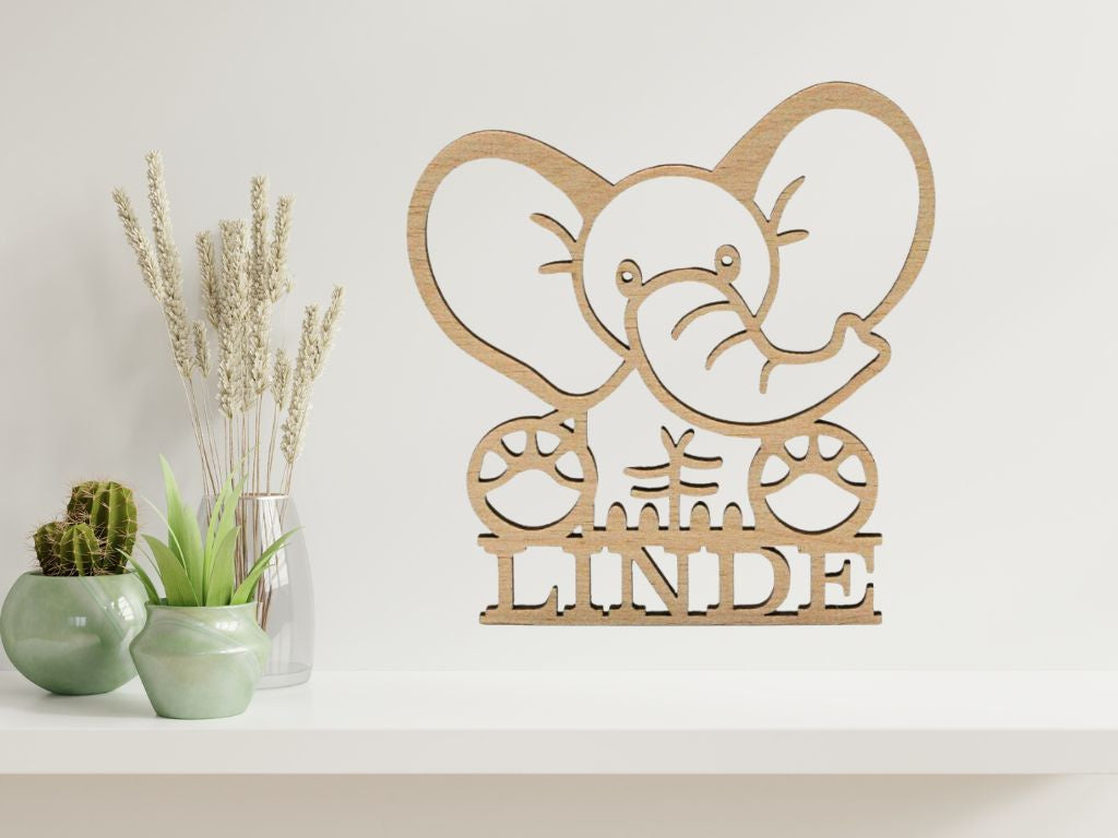 dieren thema decoratie met naam view 9