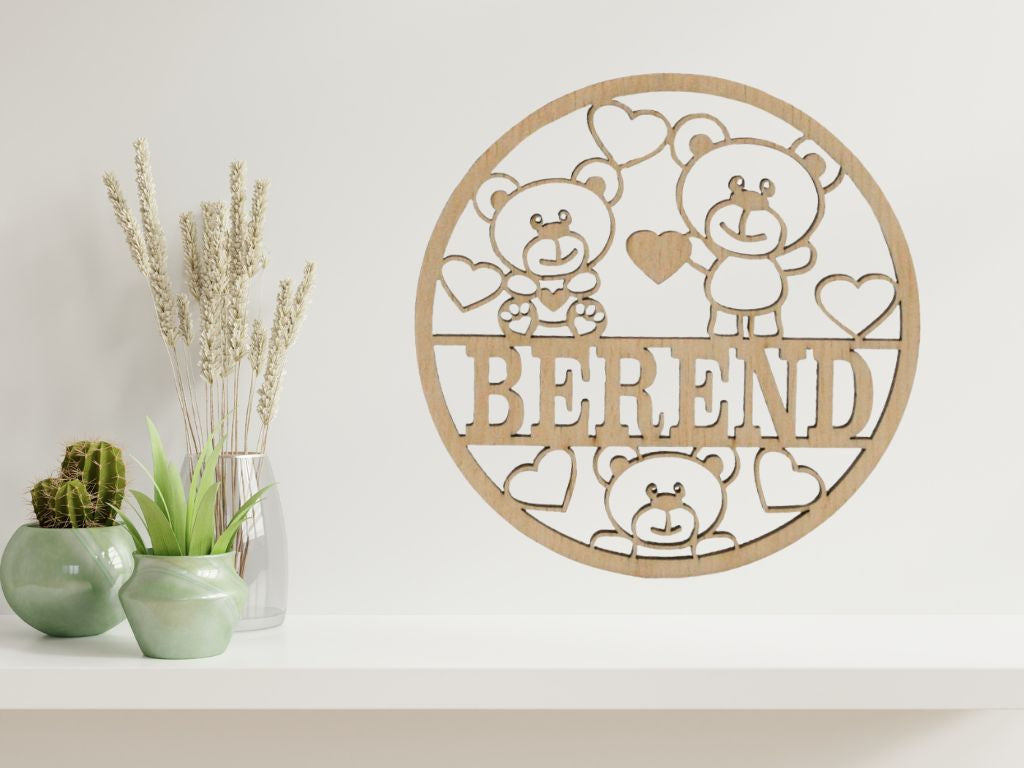 dieren thema decoratie met naam view 4