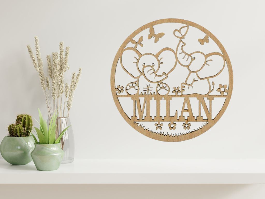 dieren thema decoratie met naam view 5