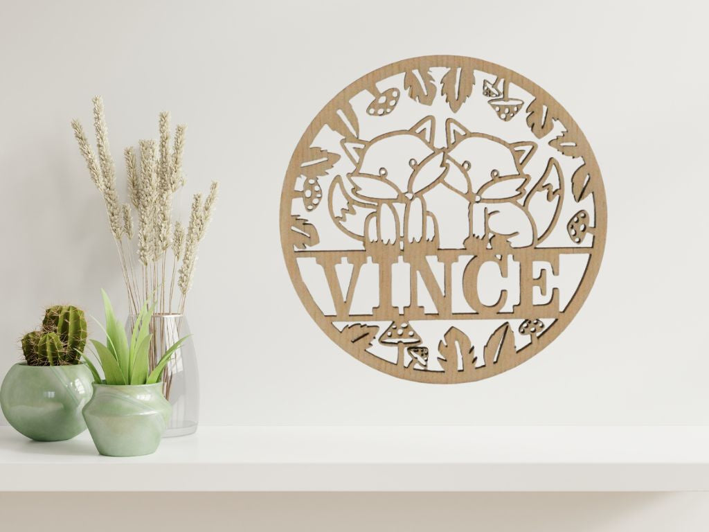dieren thema decoratie met naam view 7