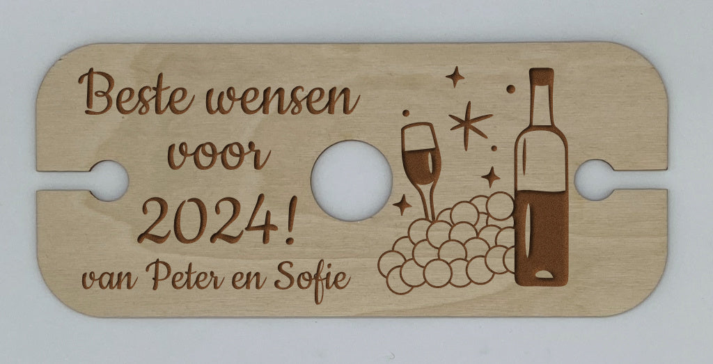 wijnglashouder voor aan een wijnfles view 5
