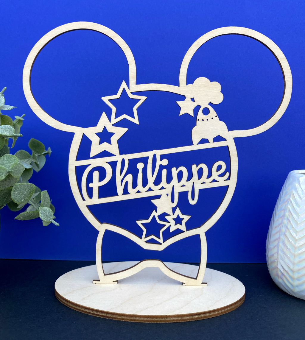 Mickey of Minie met naam in staander lifestyle