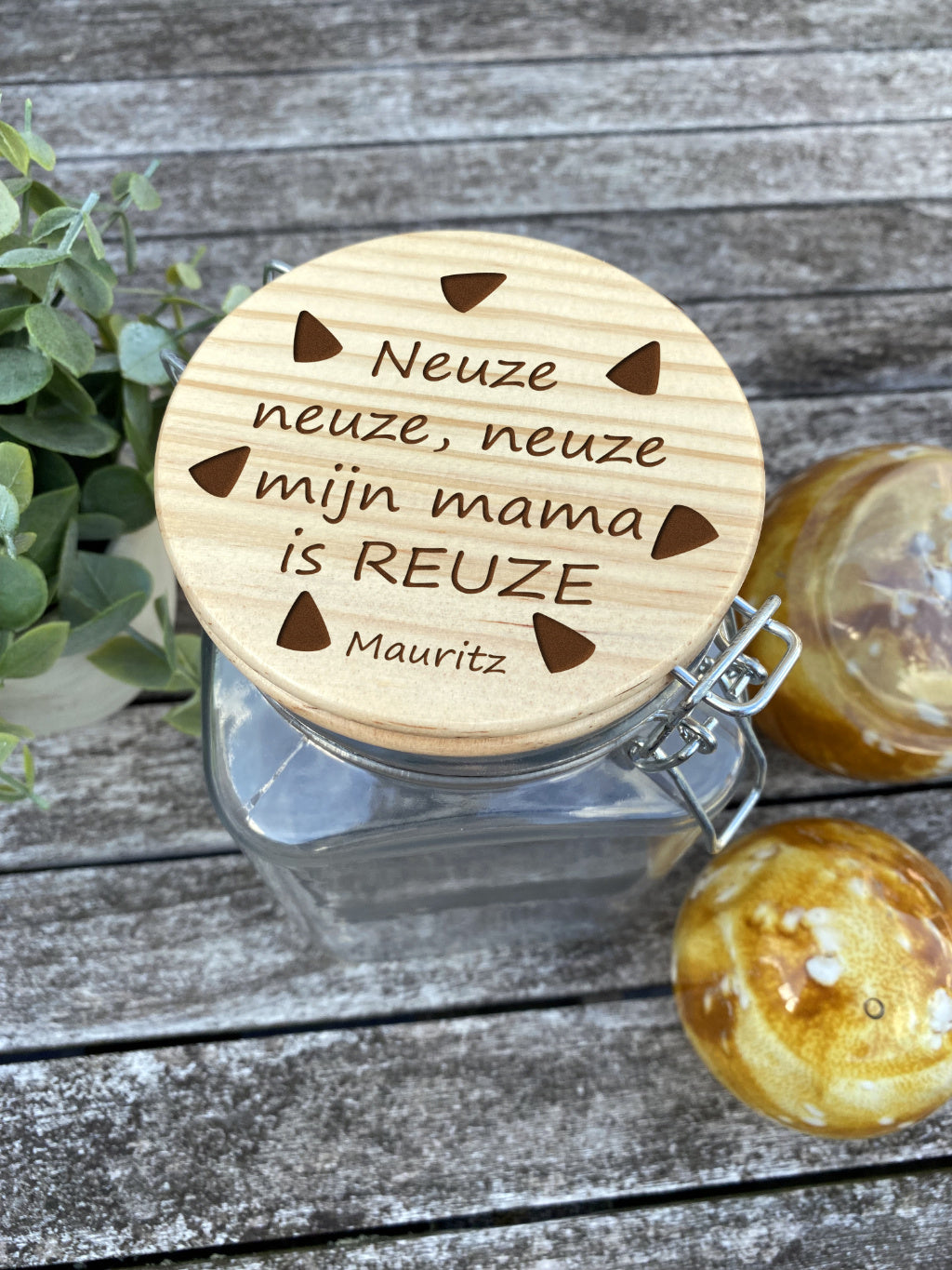 Snoeppot vierkant met klep mama papa opa oma meter peter view 5