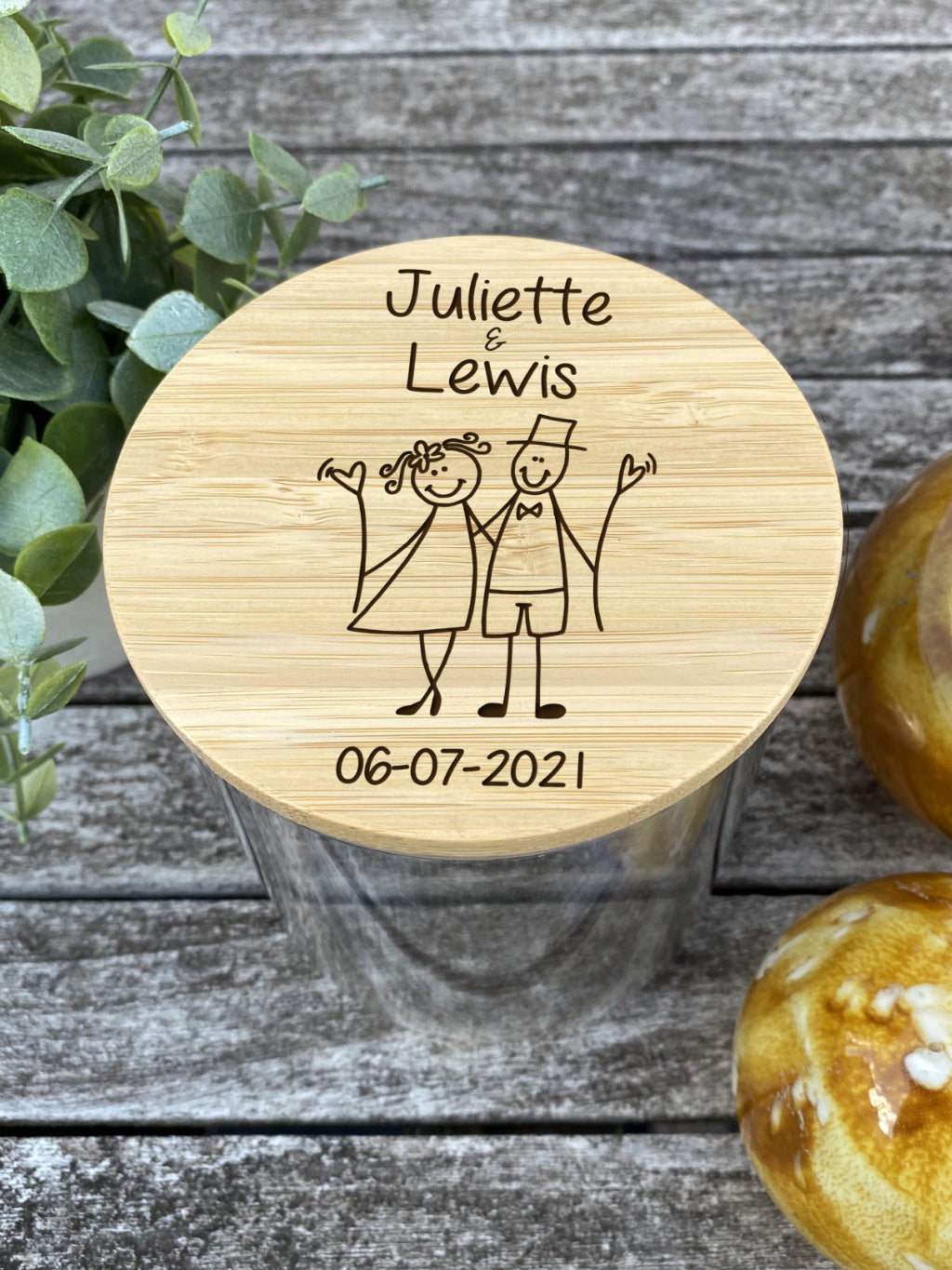 snoeppot huwelijk of huwelijksverjaardag lifestyle