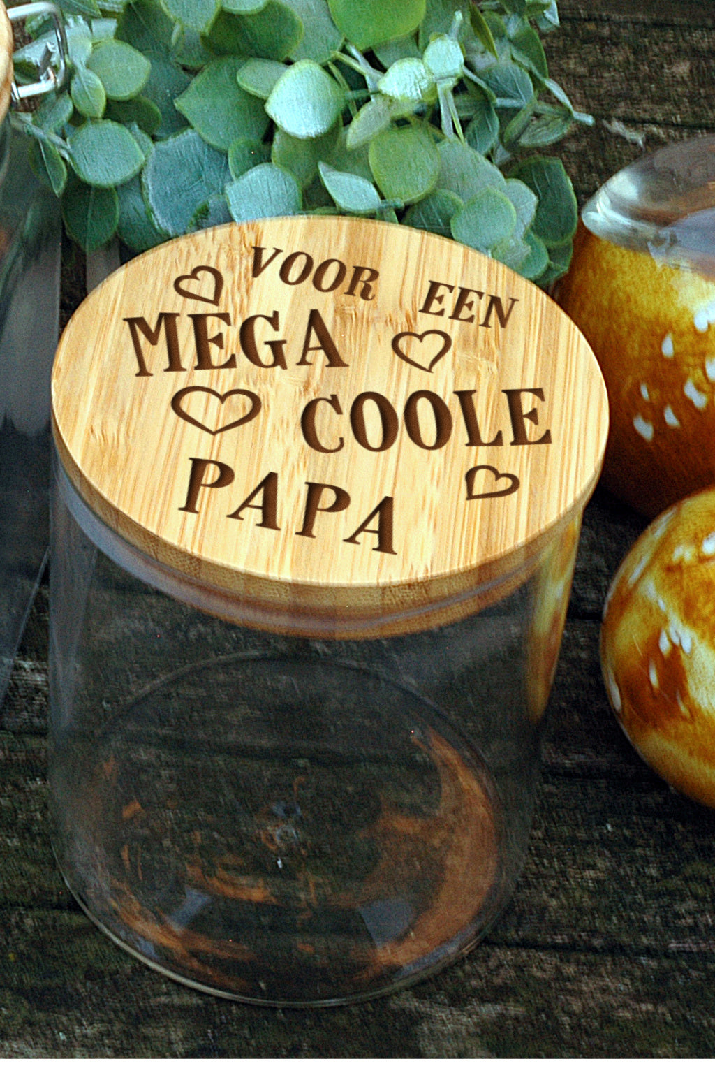 Snoeppot mama papa opa oma meter peter front view