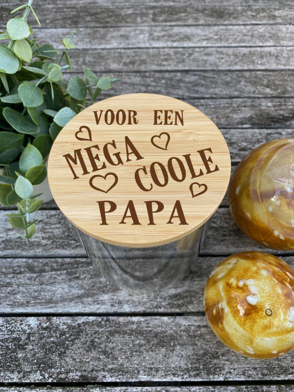 snoeppot papavaderdag front view